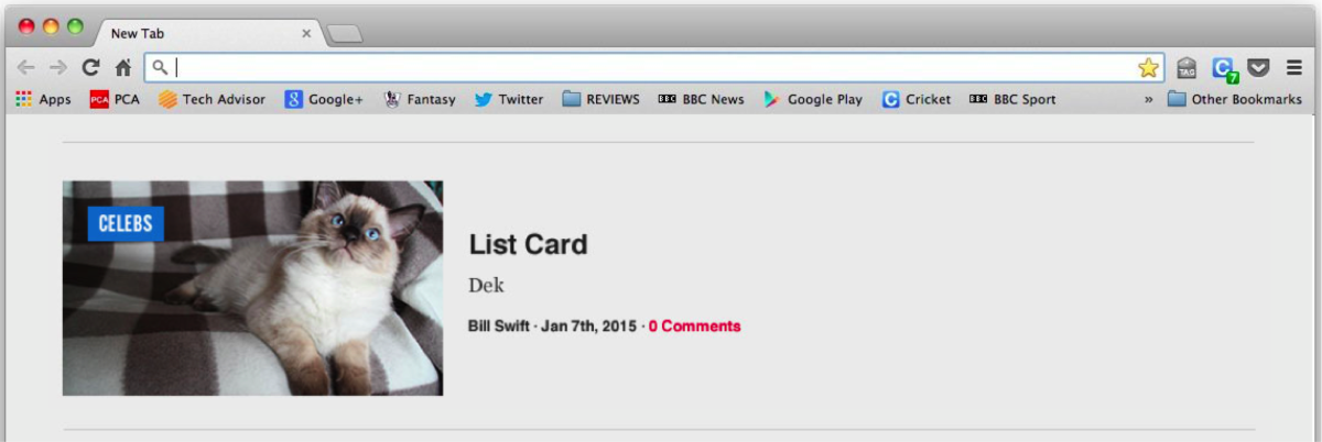 List card