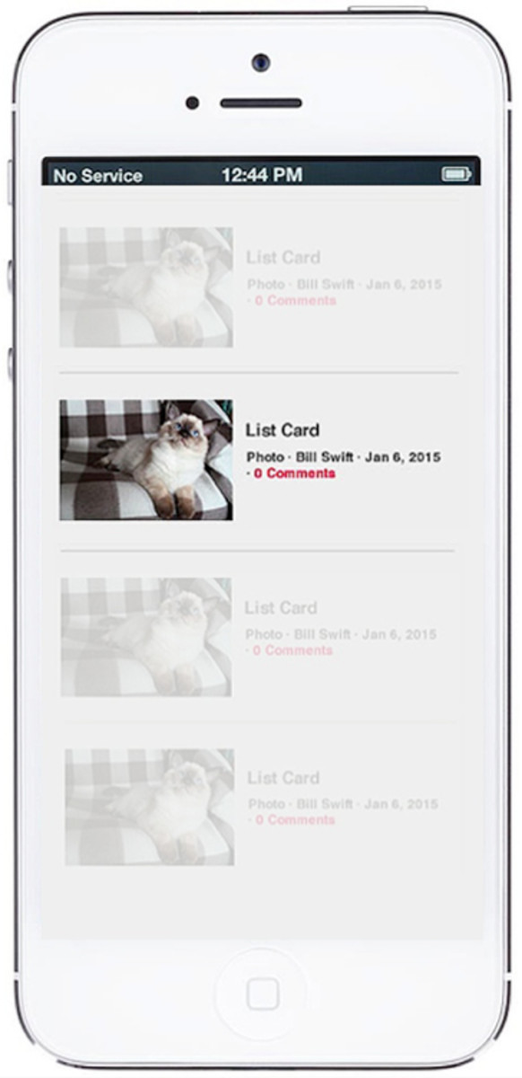 Mobile List Card - rev4